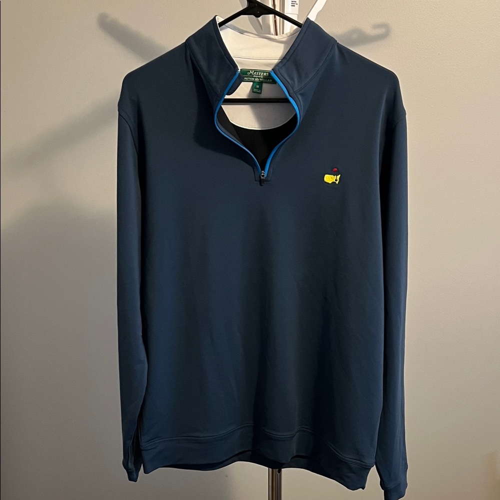 Men's Navy Blue Half-Zip Sweater Masters edition